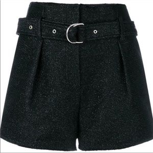 IRO sparkle black shorts,